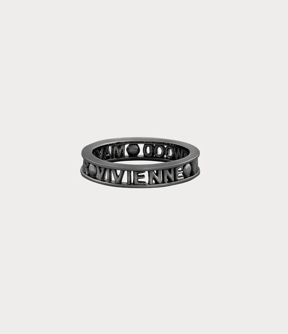 Vivienne Westwood Westminster Ring in RUTHENIUM(925)